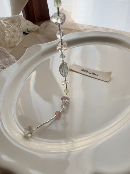 Fragments of a Rainbow｜Transparent Gemstones × 925 Silver Bracelet