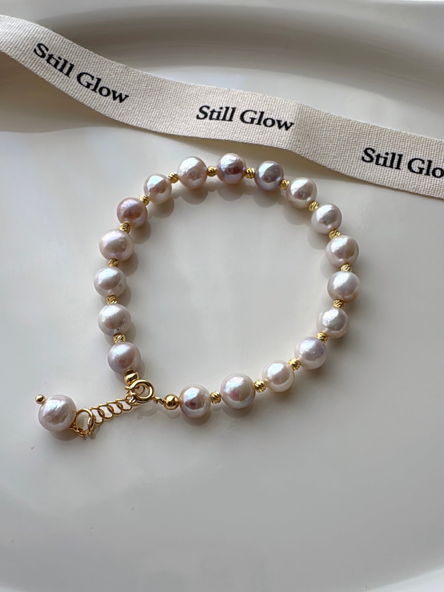 Aurora Mist｜Handmade Freshwater Pearl Bracelet | Elegant Natural Jewelry