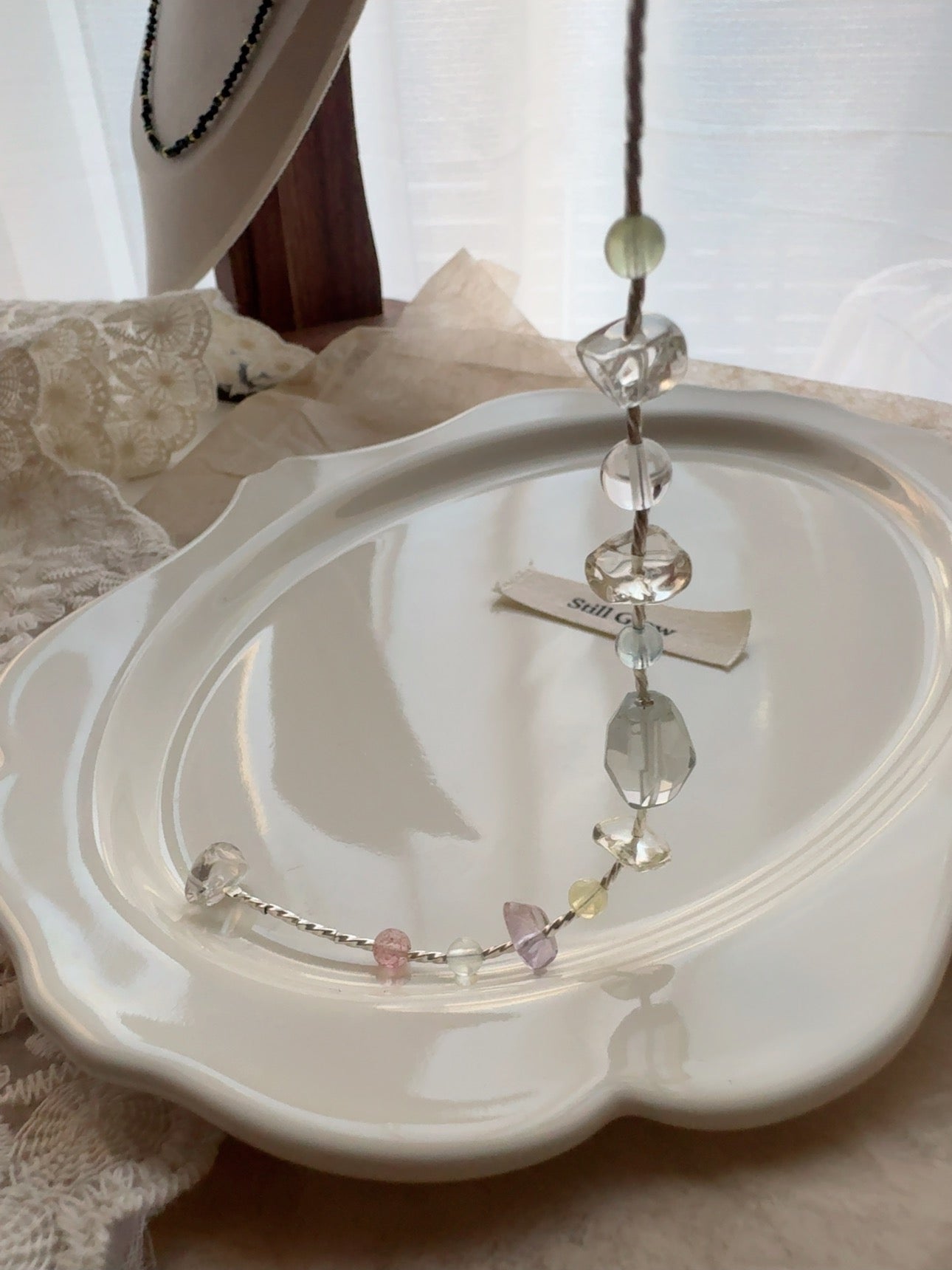 Fragments of a Rainbow｜Transparent Gemstones × 925 Silver Bracelet