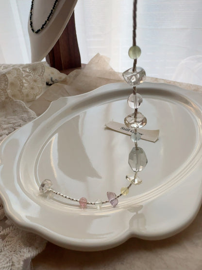 Fragments of a Rainbow｜Transparent Gemstones × 925 Silver Bracelet