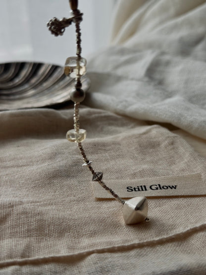 Last Light Relic｜Vintage Citrine Bracelet｜925 Silver × Brass｜Aive Collection