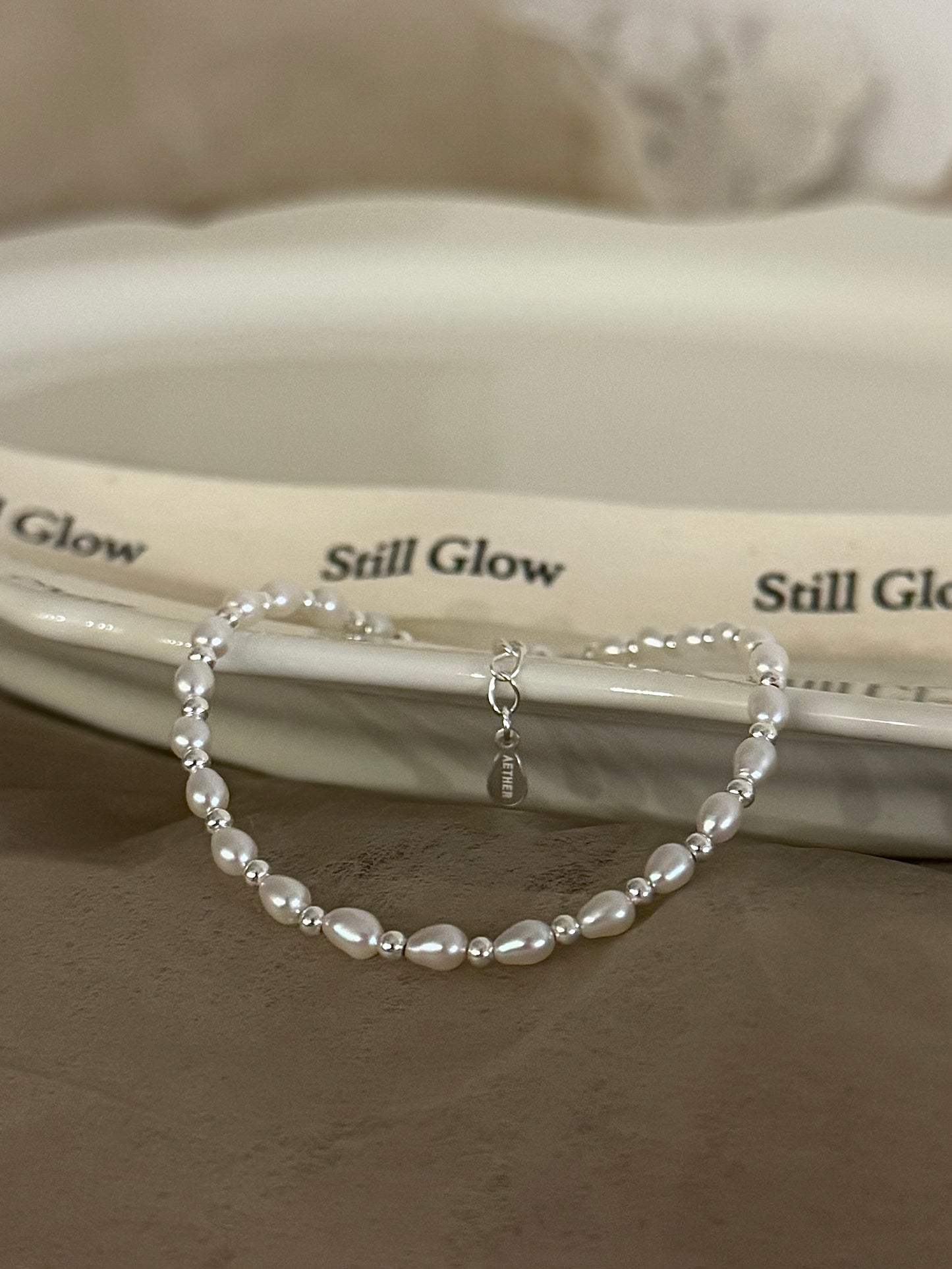 Aurora｜Freshwater Teardrop Pearl & 925 Silver Bracelet